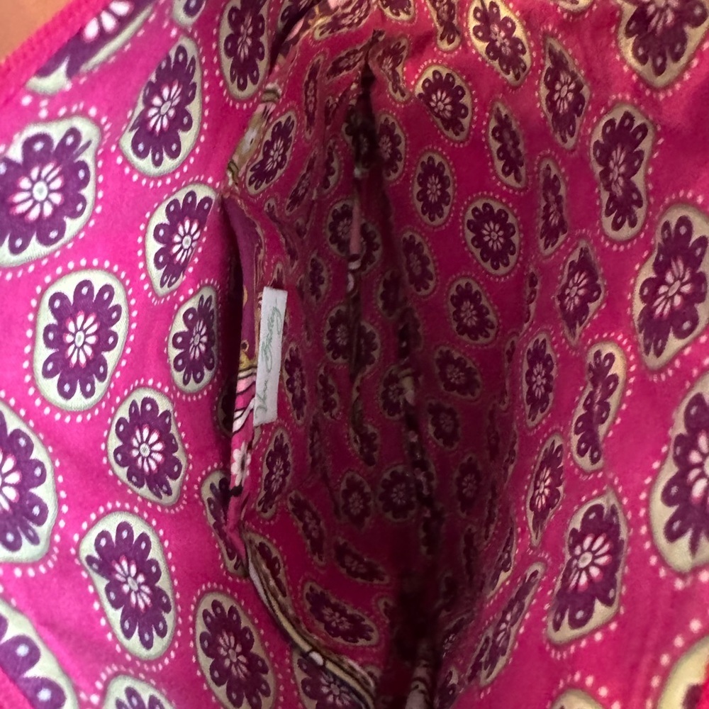 Vera Bradley Floral Pink and Purple Crossbody Bag - Picture 3 of 3